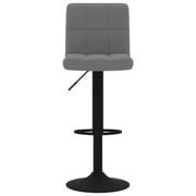 Vidaxl Bar Stools 2 Pcs Dark Grey Velvet Vidaxl Bar Stools 2 Pcs Dark Grey Velvet