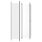 vidaXL 4-Panel Room Divider White 200x220 cm Fabric vidaXL 4-Panel Room Divider White 200x220 cm Fabric