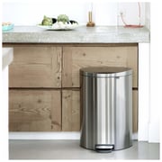 Brabantia 482021 FlatBack PedalBin 40L Matt Steel Fingerprint proof