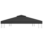 Vidaxl 2-tier Gazebo Top Cover 310 G/m² 4x3 M Black Vidaxl 2-tier Gazebo Top Cover 310 G/m² 4x3 M Black