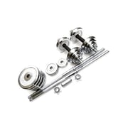 York Fitness Chrome Dumbbell And Barbell Set With Carry Case | 50 Kg York Fitness Chrome Dumbbell And Barbell Set With Carry Case | 50 Kg