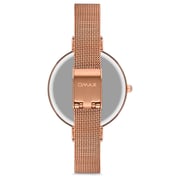 Omax Glamour Series Rose Gold Mesh Analog Watch For Women GMA01R88O Omax Glamour Series Rose Gold Mesh Analog Watch For Women GMA01R88O