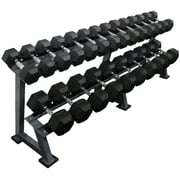 HEX RUBBER DUMBBELLS SET 2.5KG to 25KG with Heavy Duty Dumbbell Rack/Miracle Fitness2.5kg to 25kg Hex Dumbbell with Commercial Rack2.5kg to 25kg Hex Dumbbell with Commercial Rack