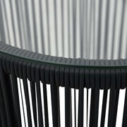 Vidaxl 3 Piece Bistro Set With Cushions Pvc Rattan Black Vidaxl 3 Piece Bistro Set With Cushions Pvc Rattan Black