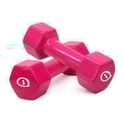 Sparnod Fitness Anti-slip And Anti-roll Hex Vinyl Dumbbells 1Kg Each X 2 For Workout, Exercise & Fitness Sparnod Fitness Anti-slip And Anti-roll Hex Vinyl Dumbbells 1Kg Each X 2 For Workout, Exercise & Fitness