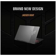 ASUS TUF A17 (2022) Gaming Laptop - AMD Ryzen 7-6800H / 17.3inch FHD / 16GB RAM / 1TB SSD / 8GB NVIDIA GeForce RTX 3070 Graphics / Windows 11 Home / English & Arabic Keyboard / Jaeger Grey / Middle East Version - [FA707RR-HX003W]