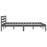 vidaXL Day Bed Solid Wood Pine 120x200 cm Small Double Grey