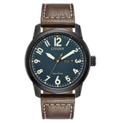 Citizen Eco-Drive Brown Leather Men Watch BM8478-01L