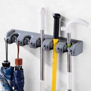 Lavish Cleaning Tools Organizer Storage Wall Mount Hanger Broom Mop Holder Multi Purpose Assorted