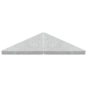 Vidaxl Umbrella Weight Plate Granite 15 Kg Triangular Grey Vidaxl Umbrella Weight Plate Granite 15 Kg Triangular Grey