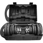 ULTIMAX 15 kg Dumbbell set Cast Iron Dumbbell for Gym and Home Fitness Dumbbell Set with Non-Slip Grip - Black ULTIMAX 15 kg Dumbbell set Cast Iron Dumbbell for Gym and Home Fitness Dumbbell Set with Non-Slip Grip - Black