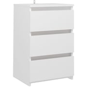 Vidaxl Bed Cabinet White 40x35x62.5 Cm Chipboard Vidaxl Bed Cabinet White 40x35x62.5 Cm Chipboard
