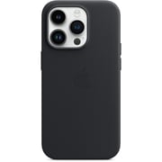 Apple iPhone 14 Pro Leather Case Midnight with MagSafe