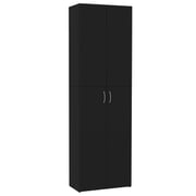 vidaXL Office Cabinet Black 60x32x190 cm Engineered Wood vidaXL Office Cabinet Black 60x32x190 cm Engineered Wood