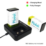 Dmk Power Tc9 Micro Usb Charger Compatible With 9v Li-ion, Ni-mh, Ni-cd Rechargeable Lithium Battery Dmk Power Tc9 Micro Usb Charger Compatible With 9v Li-ion, Ni-mh, Ni-cd Rechargeable Lithium Battery