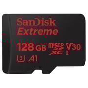 Sandisk Extreme MicroSDXC Card 128GB With SD Adapter Sandisk Extreme MicroSDXC Card 128GB With SD Adapter