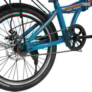Vego Fold 20 Inch Single Speed Folding Bike - Blue Vego Fold 20 Inch Single Speed Folding Bike - Blue