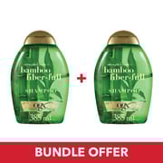 OGX Shampoo Strength & Body + Bamboo Fiber-Full 385ml - Pack of 2 Pieces (Bundle Offer) OGX Shampoo Strength & Body + Bamboo Fiber-Full 385ml - Pack of 2 Pieces (Bundle Offer)