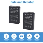 Dmk Power 2 Pack Enel20, En-el20a Batteries Compatible With Nikon Coolpix P1000, Dl24-500, Coolpix A, 1 Aw1, 1 J1, 1 J2, 1 J3, 1 S1, 1 V3 Digital Camera Dmk Power 2 Pack Enel20, En-el20a Batteries Compatible With Nikon Coolpix P1000, Dl24-500, Coolpix A, 1 Aw1, 1 J1, 1 J2, 1 J3, 1 S1, 1 V3 Digital Camera