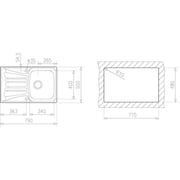 TEKA BASICO 79 1B 1D Inset Stainless Steel Sink TEKA BASICO 79 1B 1D Inset Stainless Steel Sink