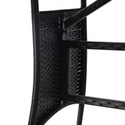 Vidaxl Garden Table Black 80x80x74 Cm Poly Rattan
