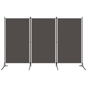 Vidaxl 3-panel Room Divider Anthracite 260x180 Cm Vidaxl 3-panel Room Divider Anthracite 260x180 Cm