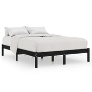 Vidaxl Bed Frame Black Solid Pinewood 180x200 Cm 6ft Super King Uk Vidaxl Bed Frame Black Solid Pinewood 180x200 Cm 6ft Super King Uk