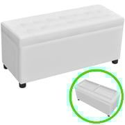 Vidaxl Storage Ottoman Artificial Leather White Vidaxl Storage Ottoman Artificial Leather White