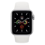 Apple Series 5 GPS + Cellular 40mm Silver Aluminium Case with White Sport Band Apple Series 5 GPS + Cellular 40mm Silver Aluminium Case with White Sport Band