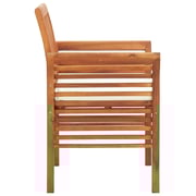 vidaXL Garden Dining Chairs with Cushions 2 pcs Solid Acacia Wood vidaXL Garden Dining Chairs with Cushions 2 pcs Solid Acacia Wood