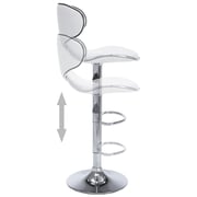 Vidaxl Bar Stools 2 Pcs White Faux Leather Vidaxl Bar Stools 2 Pcs White Faux Leather