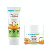 Mamaearth Combo Of Vitamin C Face Wash 100ml + Vitamin C Face Mask 100gm