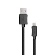 Cygnett USB-A to Lightning Cable Apple Certified MFi, Fast Charging [2.4A/12W] [Charge & Sync] Long Lasting - All iOS devices [iPhone/iPad] - Braided - 1M/3ft - Black