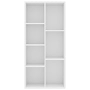 Vidaxl Book Cabinet White 50x25x106 Cm Engineered Wood Vidaxl Book Cabinet White 50x25x106 Cm Engineered Wood