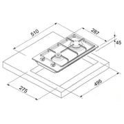 Baumatic BMEH3GSS-2 30CM 2 Burner Built In Gas Hob Baumatic BMEH3GSS-2 30CM 2 Burner Built In Gas Hob