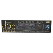 Porsh DOB KM 830 GX Wired Gaming Keyboard & Mouse Black