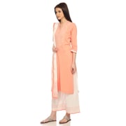 BIBA Peach Kurta Palazzo Set Size 38 BIBA Peach Kurta Palazzo Set Size 38