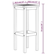 vidaXL Bar Stools 4 pcs Solid Wood Acacia vidaXL Bar Stools 4 pcs Solid Wood Acacia