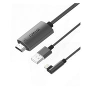 WIWU Lightning To HDMI Cable For iPhone Black WIWU Lightning To HDMI Cable For iPhone Black