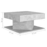 Vidaxl Coffee Table Concrete Grey 57x57x30 Cm Engineered Wood Vidaxl Coffee Table Concrete Grey 57x57x30 Cm Engineered Wood