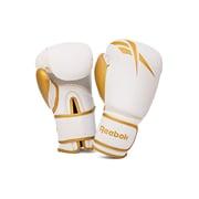 Reebok Retail Boxing Gloves - 14oz - Gold/White