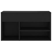 Vidaxl Shoe Bench Black 80x30x45 Cm Engineered Wood Vidaxl Shoe Bench Black 80x30x45 Cm Engineered Wood