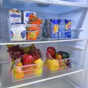 Kreher Xl Refrigerator-box, Storage Basket, Make-up Organizer, Kitchen-basket, Transparent, 27.5 X 21 X 15 Cm Kreher Xl Refrigerator-box, Storage Basket, Make-up Organizer, Kitchen-basket, Transparent, 27.5 X 21 X 15 Cm