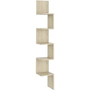 Vidaxl Wall Corner Shelf Sonoma Oak 20x20x127.5 Cm Chipboard Vidaxl Wall Corner Shelf Sonoma Oak 20x20x127.5 Cm Chipboard