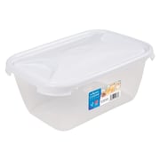 Wham 12373 Cuisine Rect Food Box & Lid Clear/Ice White 2L