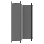 vidaXL 4-Panel Room Divider Anthracite 200x220 cm Fabric vidaXL 4-Panel Room Divider Anthracite 200x220 cm Fabric