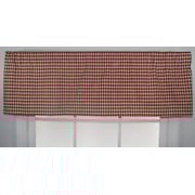 Rlf Home Rusty Check Valance, Red Rlf Home Rusty Check Valance, Red