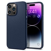 Spigen Liquid Air designed for iPhone 14 Pro Max case cover - Navy Blue Spigen Liquid Air designed for iPhone 14 Pro Max case cover - Navy Blue
