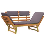 Vidaxl 2-in-1 Garden Daybed With Cushion 190 Cm Solid Acacia Wood Vidaxl 2-in-1 Garden Daybed With Cushion 190 Cm Solid Acacia Wood