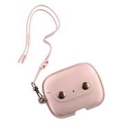 Woodcessories AirPod Pro Leather Necklace Strap Case Old Rose